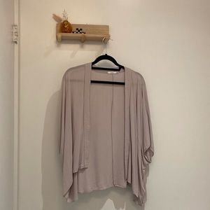 Aritzia Talula Short Sleeve Open Cardigan